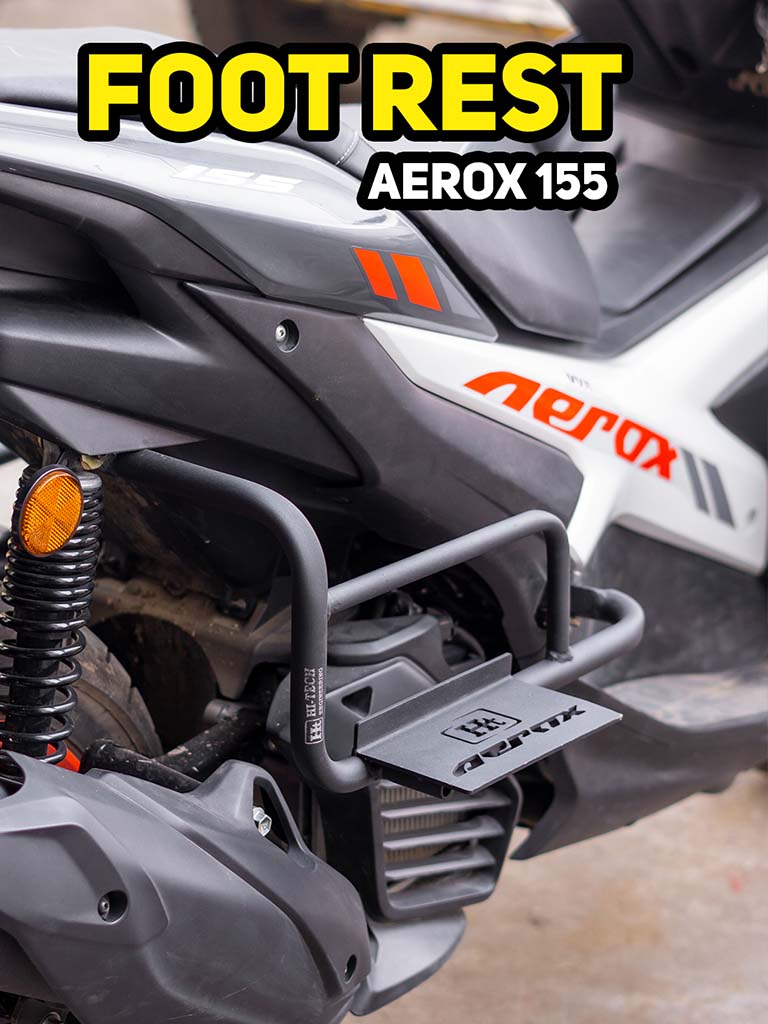 AEROX COMBO 3 CRASHGUARD + FOLDABLE FOOTREST + TOPRACK