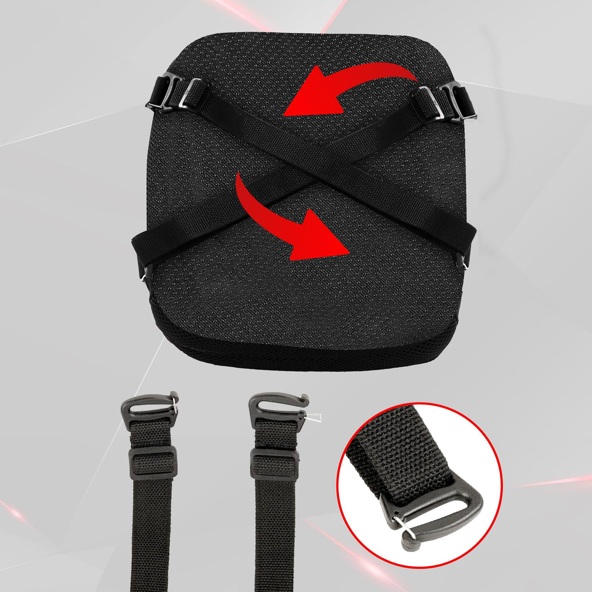 Air Comfy Seat Cushion for Medical, Offices, Home, Motorcycle and Car Lumbar Support - Pillion Premium