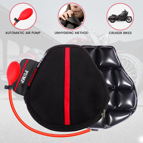 Combo - Air Seat for Medical, Offices, Home, Motorcycle and Car Lumbar Support & Claw Grip Mobile Holder