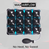 Air Comfy Seat Cushion for Medical, Offices, Home, Motorcycle and Car Lumbar Support - Pillion Premium with Pump