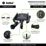 BOBO BM1 Bike Phone Mount with USB 3.0 Fast charger