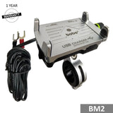 BOBO BM2 Aluminium Bike Phone Holder with 2.5A USB charger