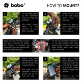 BOBO BM2 Aluminium Bike Phone Holder with 2.5A USB charger