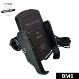 BOBO BM6 Bike Phone Holder with Fast 15W Wireless Charger