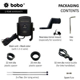 BOBO BM6 Bike Phone Holder with Fast 15W Wireless Charger