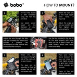 BOBO BM6 Bike Phone Holder with Fast 15W Wireless Charger