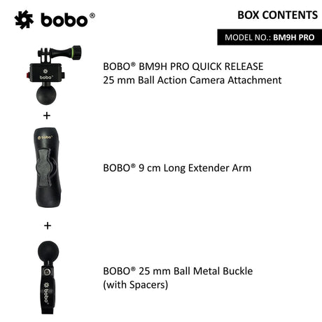 BOBO BM9H PRO – Quick Release Action Camera Mount