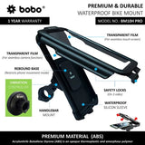 BOBO BM10H PRO Fully Waterproof Bike Phone Holder with Vibration Controller