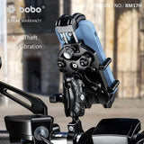 BOBO BM17H (or BM17M) PRO Handlebar (or Mirror) Anti-Vibration Bike / Cycle Phone Holder Motorcycle Mobile Mount