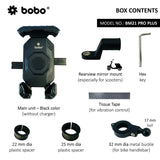 BOBO BM21 PRO PLUS Top & Bottom Grip Bike Phone Holder with PRO PLUS vibration damper