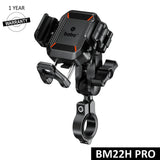 BOBO BM22H (or BM22M) PRO Handlebar (or Mirror) Mount Anti-Vibration Anti-Theft Bike / Cycle Phone Holder Motorcycle Mobile Mount
