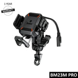 BOBO BM23H/M PRO Bike Phone Holder with Wireless & 36W USB-C Charging and Anti Vibration