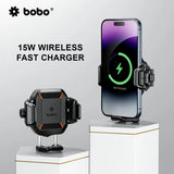 BOBO BM23H/M PRO Bike Phone Holder with Wireless & 36W USB-C Charging and Anti Vibration