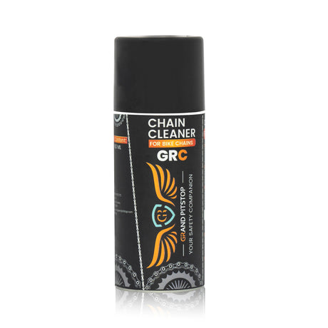 Combo of Chain Cleaning Brush & GR Chain Cleaner-160ml & GR Chain Lube-160ml & Microfiber cloth & Groller Medium
