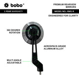 BOBO RM1-R Anti-Glare, Anti-Fog Rearview Bike Mirror