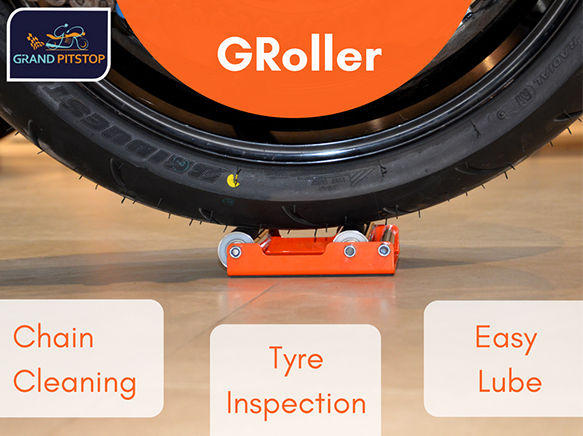 GRoller Medium with Chain Clean Brush