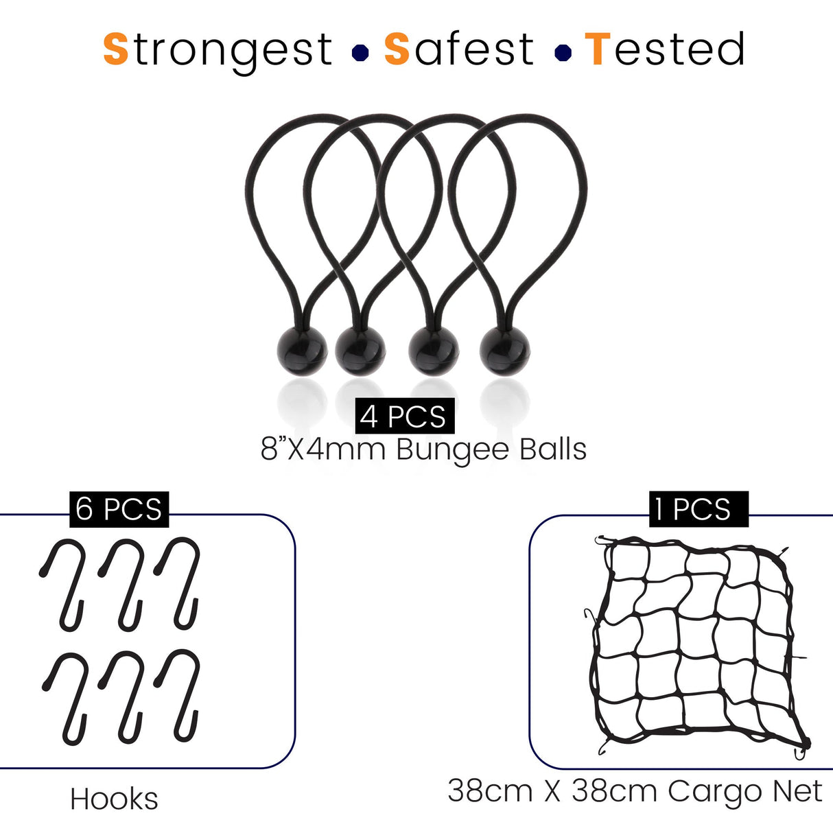 Bungee Cord - Set Of 15 - Mix