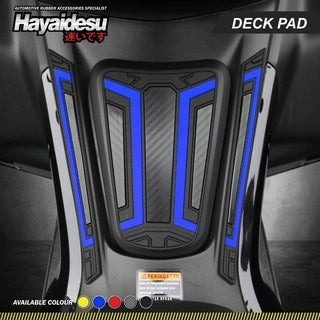 YAMAHA AEROX ACCESSORIES INDIA YAMAHA AEROX DECK PAD TANK GRIP ( BLUE )