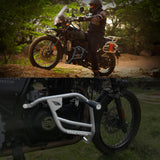 Crash Guard with Slider For Royal Enfield Himalayan-Antique Silver
