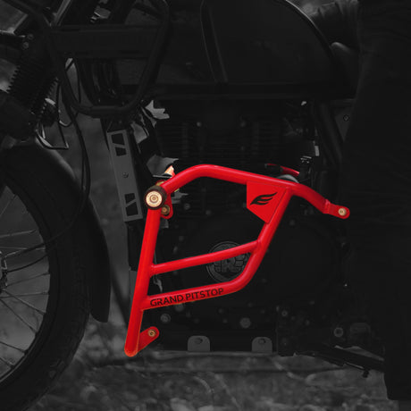 Crash Guard with Slider For Royal Enfield Himalayan-Red