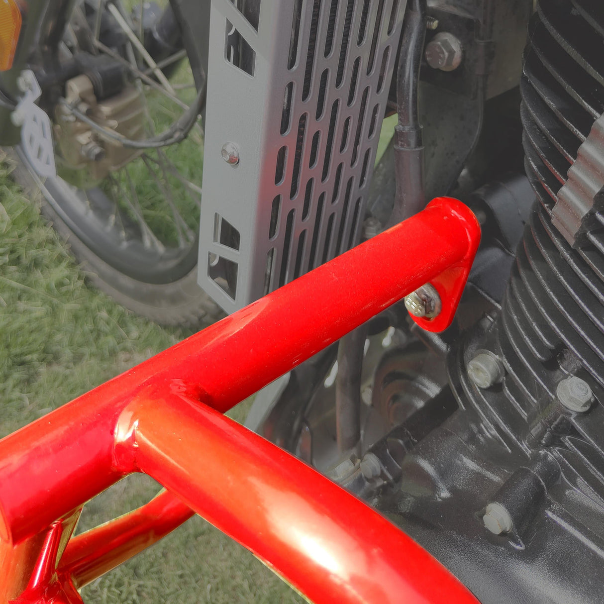 Crash Guard with Slider For Royal Enfield Himalayan-Red