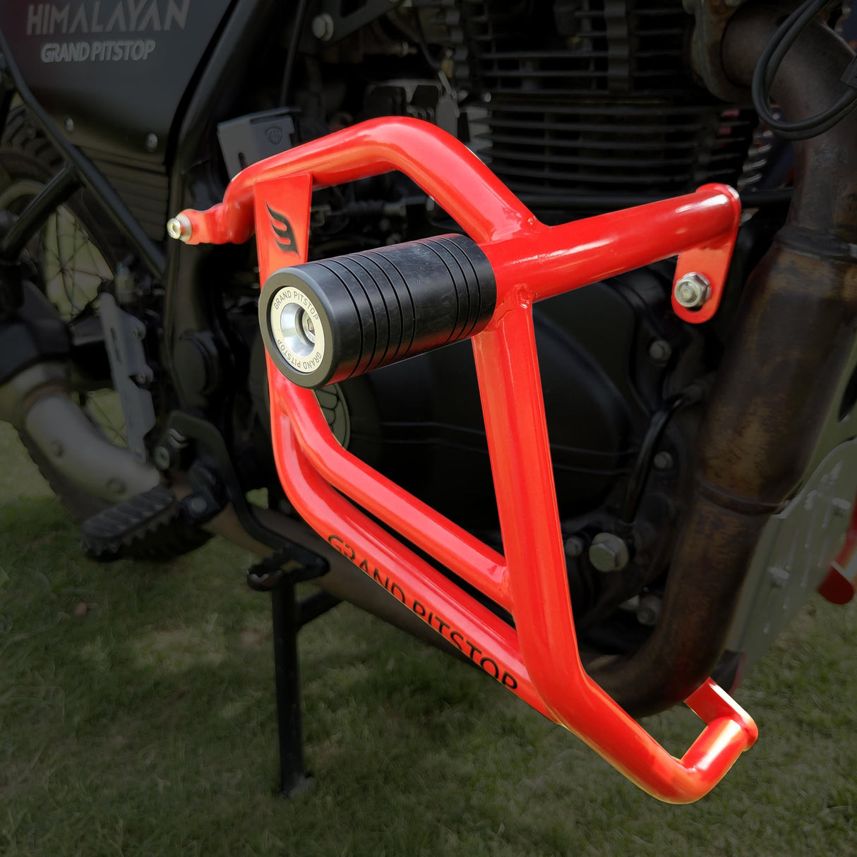 Crash Guard with Slider For Royal Enfield Himalayan-Red