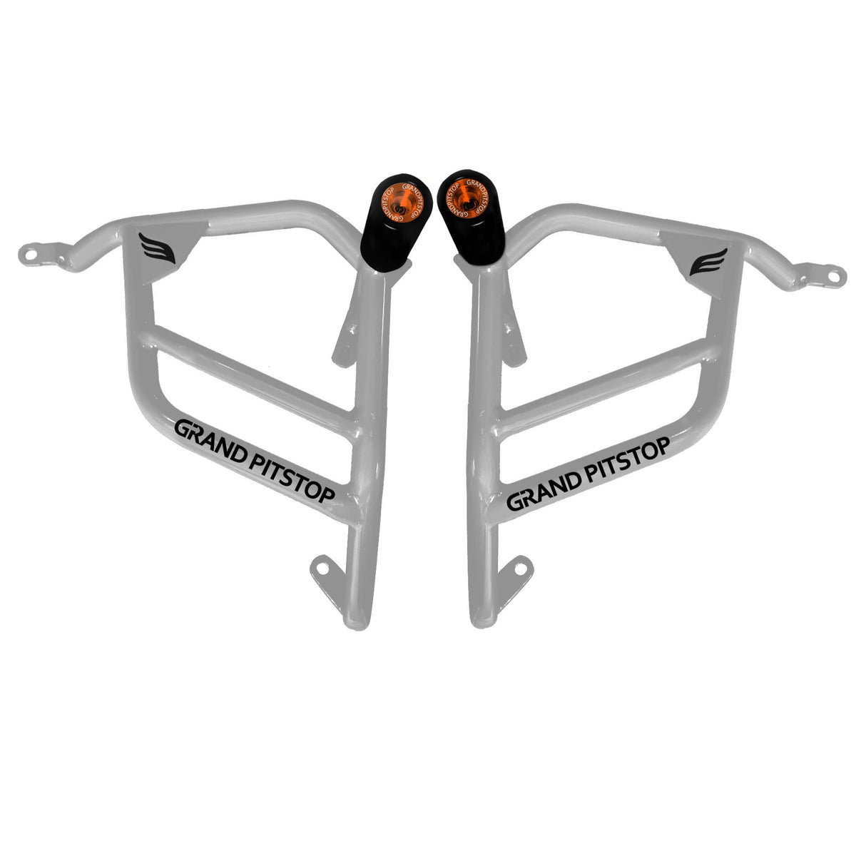 Crash Guard with Slider For Royal Enfield Himalayan-Silver