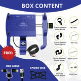 Claw with Jaw Grip Aluminium Mobile Holder with Charger - Blue