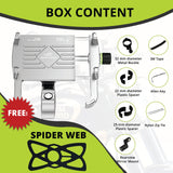 Claw with Jaw Grip Aluminium Mobile Holder without Charger - Silver