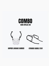 Hero X Pulse 210 Xtruder Saddle Stay & Gopher Carrier Combo