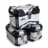 TAANC Overlander 117 Touring Setup 03 – Himalayan 45 Top Box + Twin 36 Panniers | Aluminium Combo