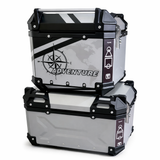 TAANC Overlander 117 Touring Setup 03 – Himalayan 45 Top Box + Twin 36 Panniers | Aluminium Combo