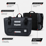 TAANC Terra Series Waterproof Motorcycle Saddle Bags 30L x 2 – Adventure Touring Side Luggage Bags – Black