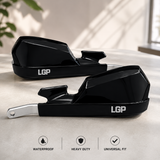 LGP Onyx Universal Motorcycle Hand Protector With Aluminium Mounts – Black