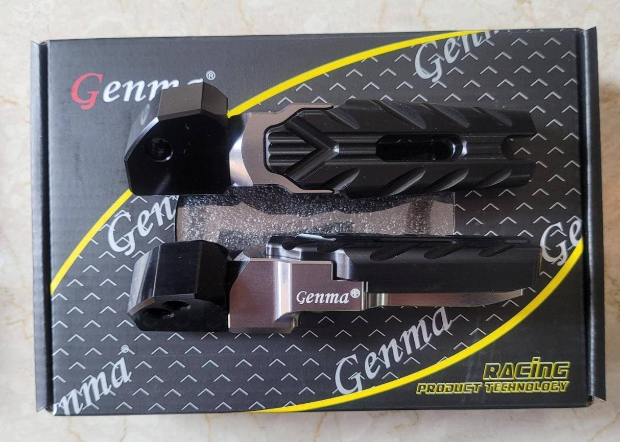 YAMAHA AEROX ACCESSORIES INDIA YAMAHA AEROX REAR FOOTREST SET CNC GENMA