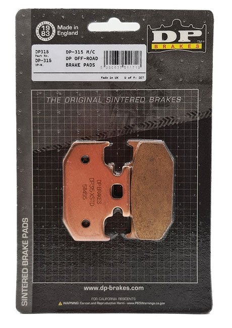 DP Sintered Brake Pads for Yamaha FZ 16 - Standard