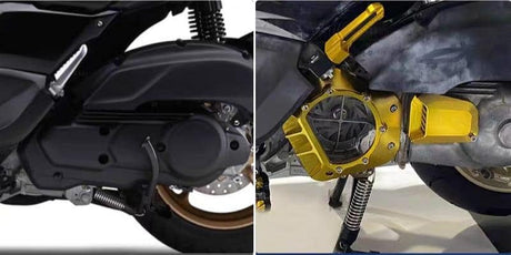 YAMAHA AEROX ACCESSORIES YAMAHA AEROX CLUTCH COVER CLEAR CNC CVT COVER CLEAR CASE CNC