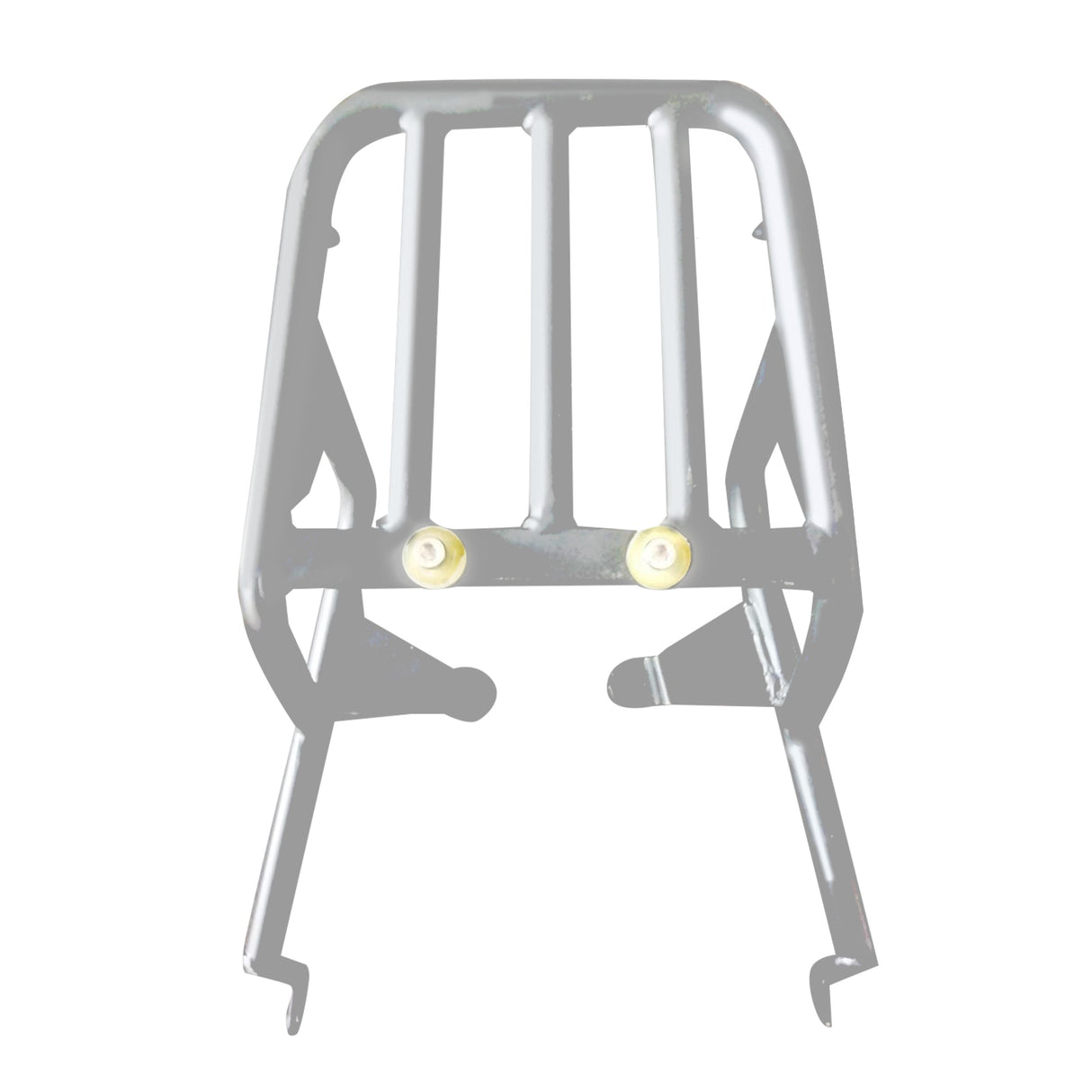 EXTENDED TOP RACK WITHOUT PLATE - Silver for Royal Enfield - SCRAM 411