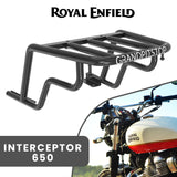 EXTENDED TOP RACK WITHOUT PLATE - Black for Royal Enfield - INTERCEPTOR