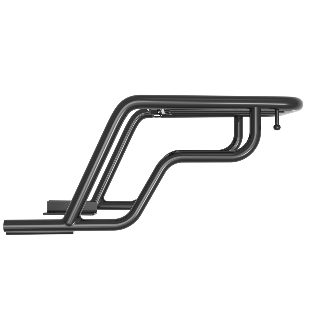 EXTENDED TOP RACK WITHOUT PLATE - Black for Royal Enfield - INTERCEPTOR