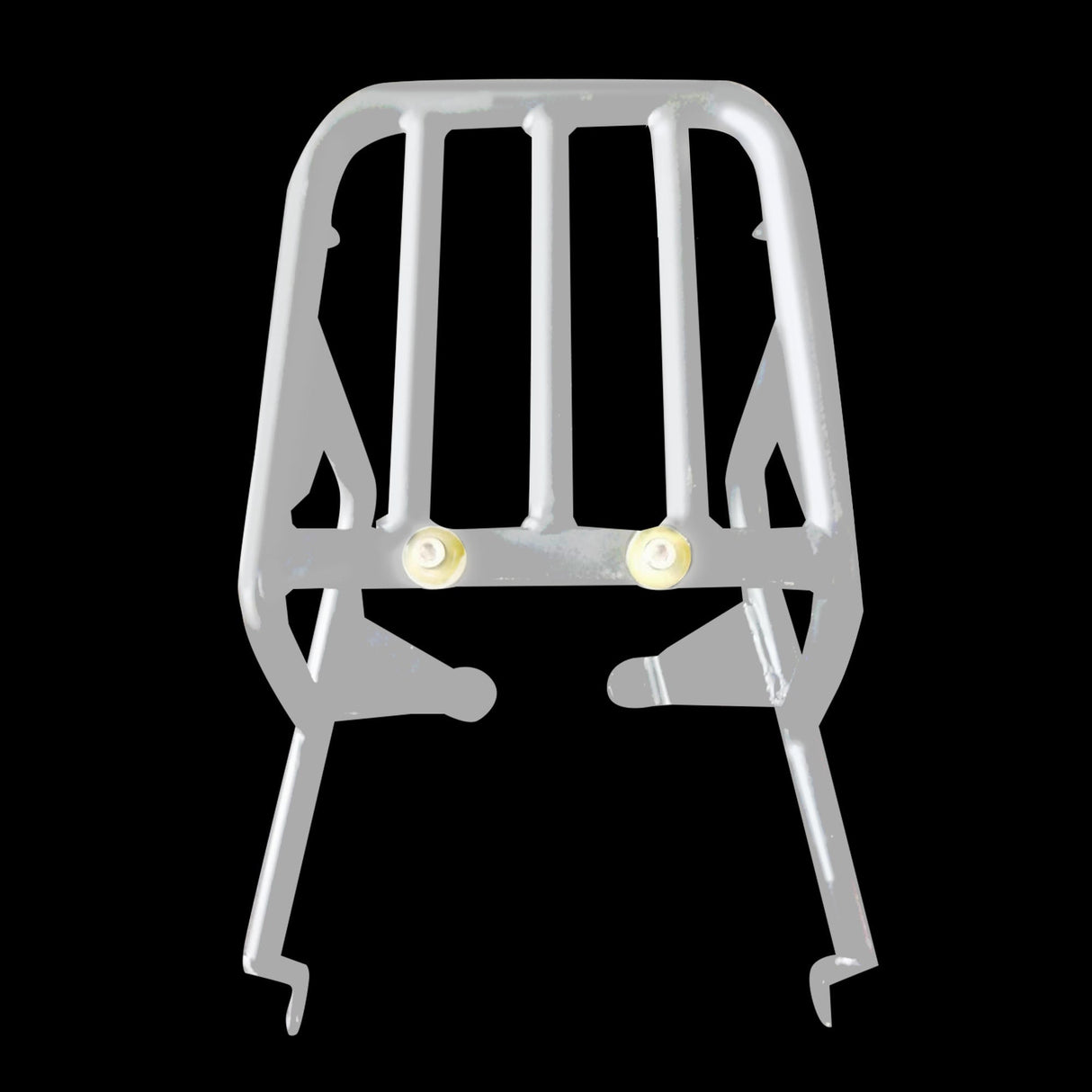 Extended Top Rack-Carrier without Plate, compatible with Pillion Backrest For Royal Enfield Himalayan-Silver