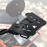 Extended Top Rack with Plate for KTM DUKE 200 Gen 2 - Black