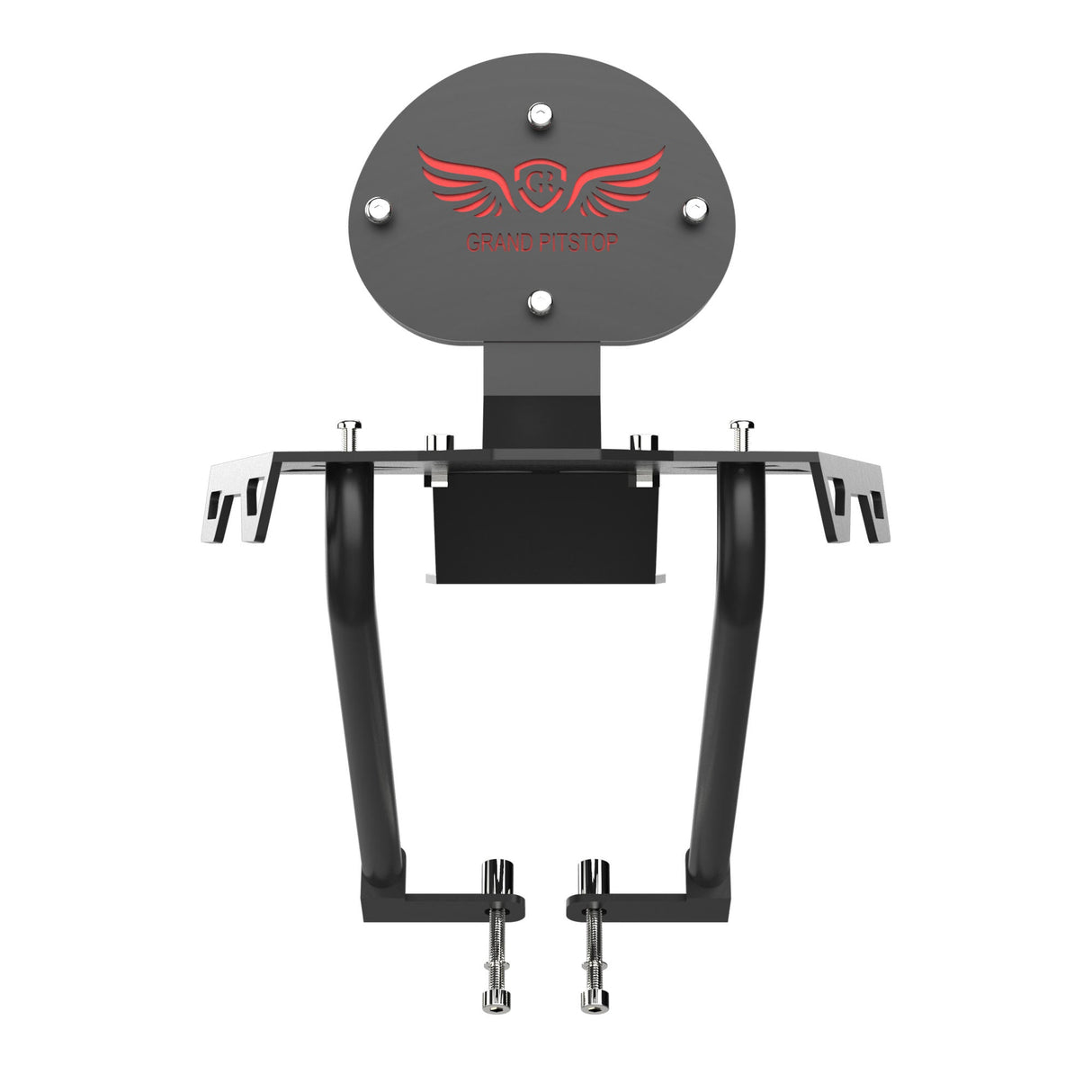Extended Top Rack with Plate for TVS Apache 160 and 200 - Black