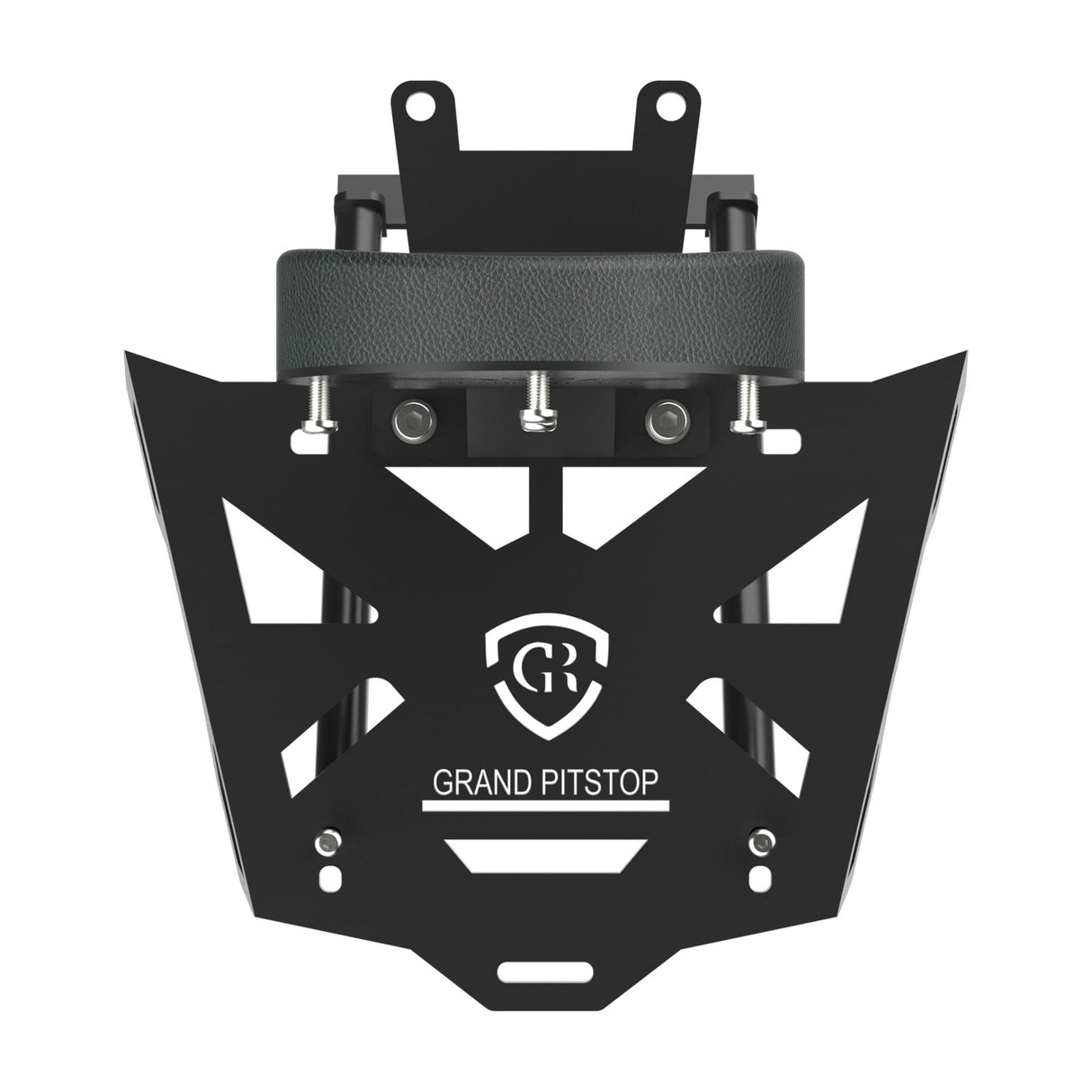 Extended Top Rack with Plate for TVS Apache 160 and 200 - Black
