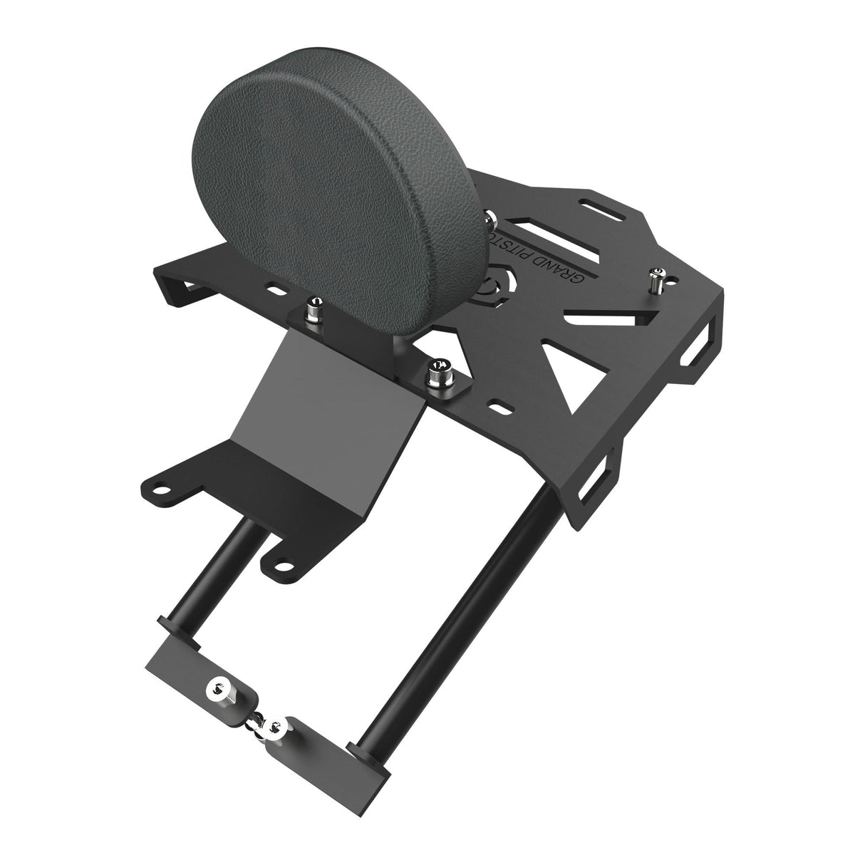 Extended Top Rack with Plate for TVS Apache 160 and 200 - Black