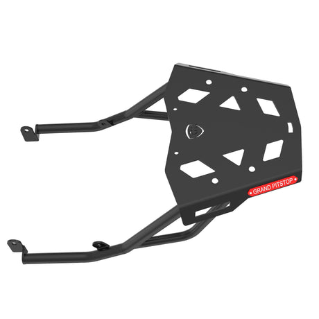 GRAND PITSTOP Extended Top Rack with Plate for HARLEY DAVIDSON X 440 Black