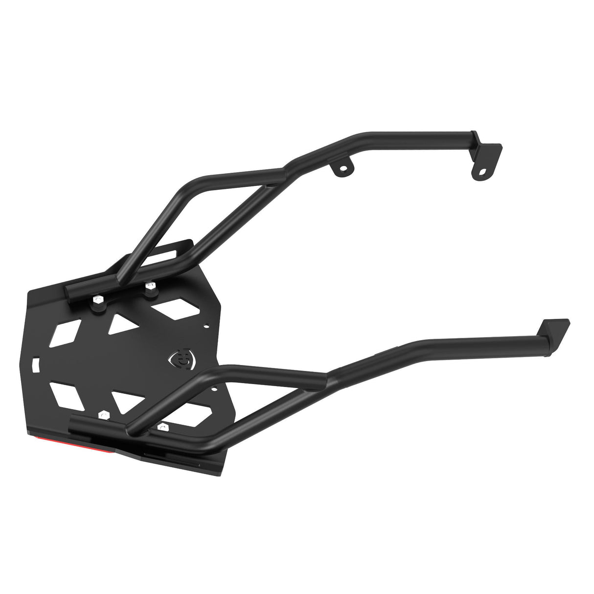 GRAND PITSTOP Extended Top Rack with Plate for HARLEY DAVIDSON X 440 Black