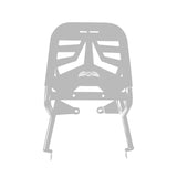 Extended Top Rack-Carrier with Plate, compatible with Pillion Backrest For Royal Enfield Himalayan-Silver