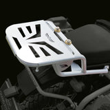 Extended Top Rack-Carrier with Plate, compatible with Pillion Backrest For Royal Enfield Himalayan-Silver