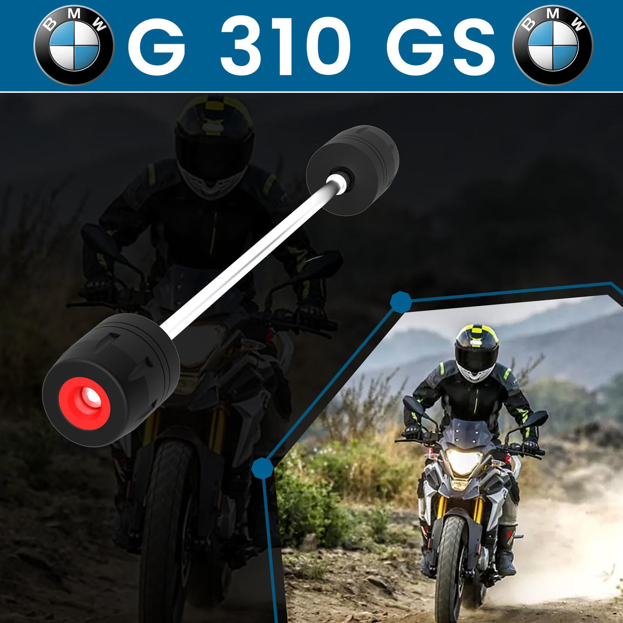 Front Fork Slider for BMW G310 GS Black